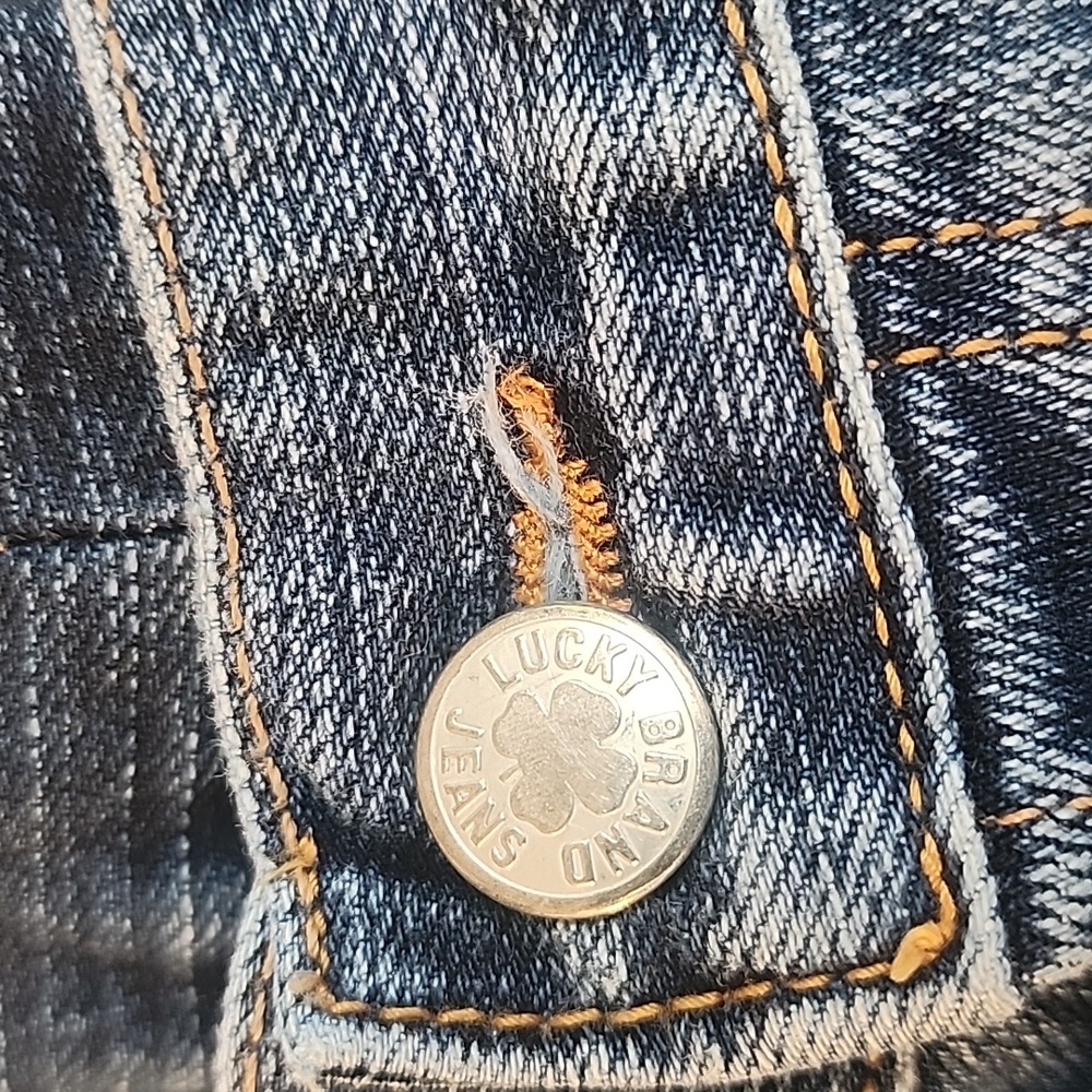 LUCKY BRAND Lil Lexi Bootcut Jeans 14/32 Low Rise Button Fly Y2K USA Denim 34 30 - Picture 8 of 16